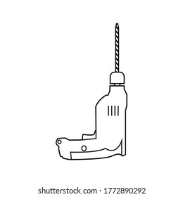 Drilling machine Icon Vector design illustration