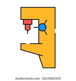 drilling machine line icon vector. drilling machine sign. isolated symbol illustration