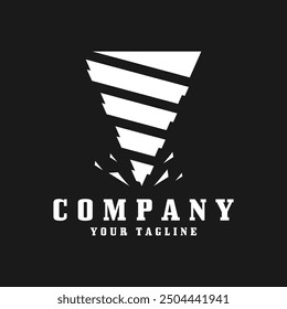 drilling machine logo. Drilling Mining logo. this logo suitable for oil business, drilling mining or companies