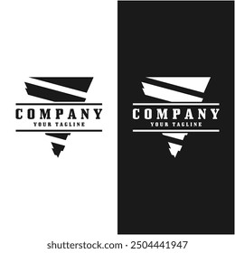 drilling machine logo. Drilling Mining logo. this logo suitable for oil business, drilling mining or companies