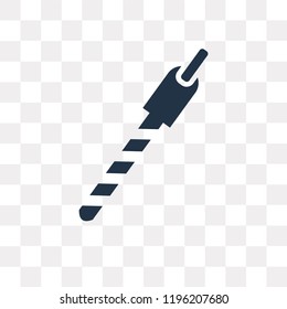 Drilling machine vector icon isolated on transparent background, Drilling machine transparency concept can be used web and mobile