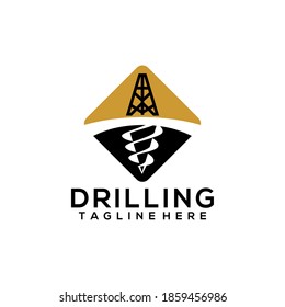 Drilling Mining Bore Business Company Logo Template Vector