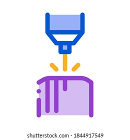drilling parts icon vector. drilling parts sign. color symbol illustration