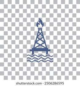 drilling rig icon , industrial icon