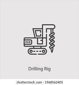 drilling ring icon vector icon.Editable stroke.linear style sign for use web design and mobile apps,logo.Symbol illustration.Pixel vector graphics - Vector
