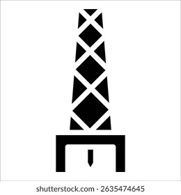 Elemento de icono de torre de perforación para diseño