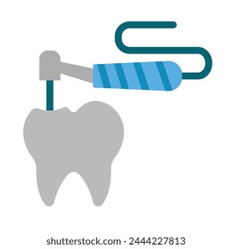 Diseño de iconos planos de Vector de perforación