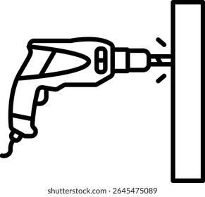 Drilling vector icon. Can be used for printing, mobile and web applications.