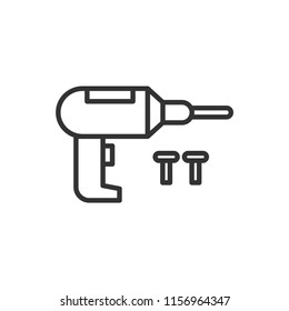 Drilling Work Modern Simple Outline Vector Icon