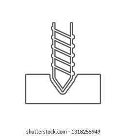 Drillingr icon icon. Element of Oil for mobile concept and web apps icon. Outline, thin line icon for website design and development, app development
