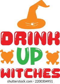 drinh up witches vector file
