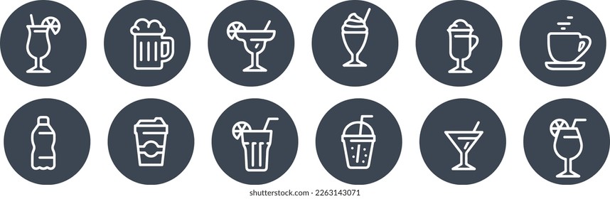 Drink and  Alcohol icon vector design