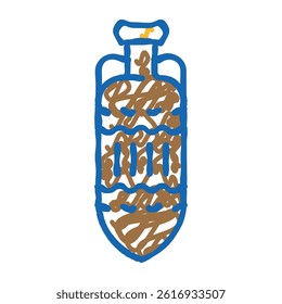 drink amphora doodle icon sketch vector. drink amphora sign. isolated symbol illustration