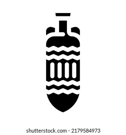 drink amphora glyph icon vector. drink amphora sign. isolated symbol illustration