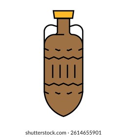 drink amphora line icon vector. drink amphora sign. isolated symbol illustration