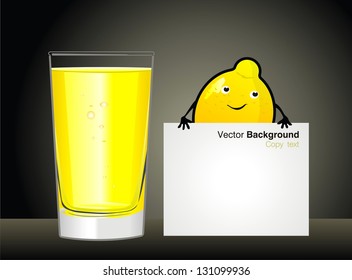 Drink banner. Lemonade