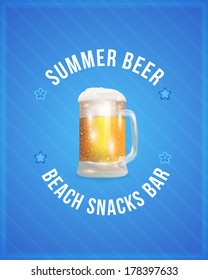 Drink Bar Flyer Poster - Optional Party, Events, Advertising, Announcement Vector Template