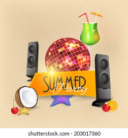 Drink Bar Flyer Poster - Optional Party, Events, Advertising, Announcement Vector Template