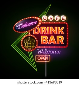 Drink bar Neon sign 