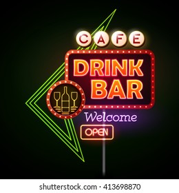 Drink bar Neon sign 