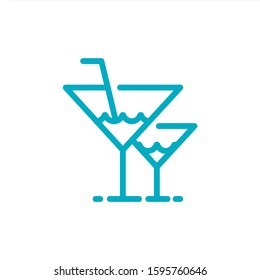 Drink or Beer Icon Vector, Drink Bottle Vector Icon, Simple and Clean Drink Icon.