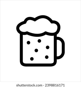 Drink beer mug vector icon