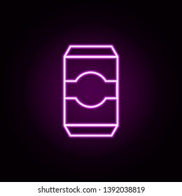 drink, beer neon icon. Elements of food and drink set. Simple icon for websites, web design, mobile app, info graphics