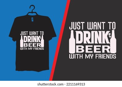drink beer t-shirt design vector files