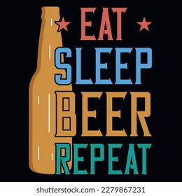 Drink beer tshirt design vector design