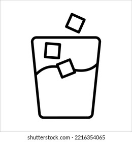 Drink, Beverage Icon Logo Design Vector Template Illustration Sign And Symbol