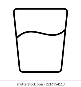 Drink, Beverage Icon Logo Design Vector Template Illustration Sign And Symbol