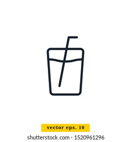 Drink / Beverage  Icon Vector Logo Design Template