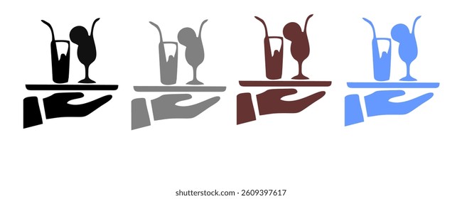 drink beverage outline icons, bottle liquor glass