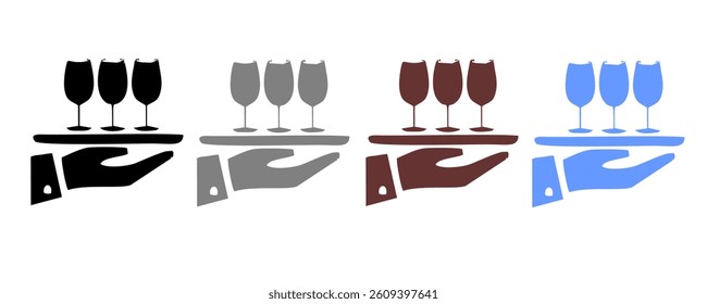 drink beverage outline icons, bottle liquor glass