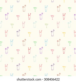drink beverage pattern ,invitation card ,background