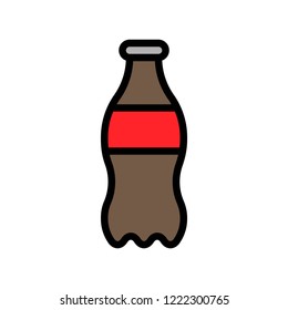 drink and beverage storage bottle editable stroke icon in flat designing