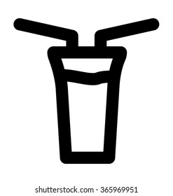 Drink Bold Line Vector Icon
