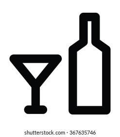 Drink Bold Line Vector Icon