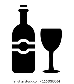 
A drink bottle with glass
