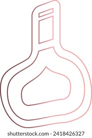 Drink bottle gradient design drawing.