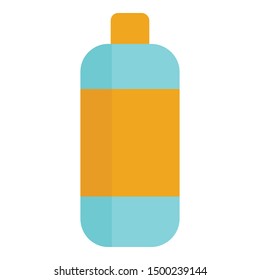 Drink bottle icon. Flat illustration of drink bottle vector icon for web design