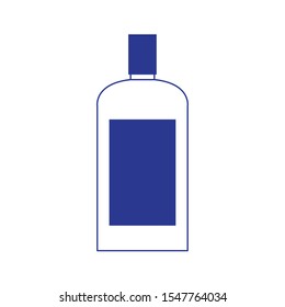 drink bottle icon over white background, vector illustration