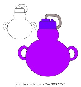 Drink bottle icon set in flat style, featuring water, soda, juice, and energy drink bottles. Ideal for UI, apps, infographics, and packaging. Clean, modern, and scalable vector design.