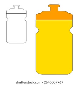 Drink bottle icon set in flat style, featuring water, soda, juice, and energy drink bottles. Ideal for UI, apps, infographics, and packaging. Clean, modern, and scalable vector design.