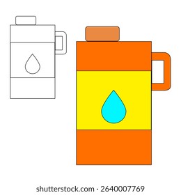 Drink bottle icon set in flat style, featuring water, soda, juice, and energy drink bottles. Ideal for UI, apps, infographics, and packaging. Clean, modern, and scalable vector design.