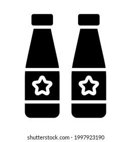drink bottle, drink icon, vector design usa independence day icon.
