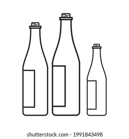 drink bottle icon vector illustration