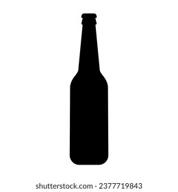 Icono de la botella de bebida. Imagen del vector