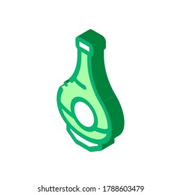 Drink Bottle Icon Vector. Isometric Drink Bottle sign. color isolated symbol illustration