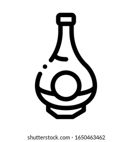 Drink Bottle Icon Vector. Outline Drink Bottle Sign. Isolated Contour Symbol Illustration